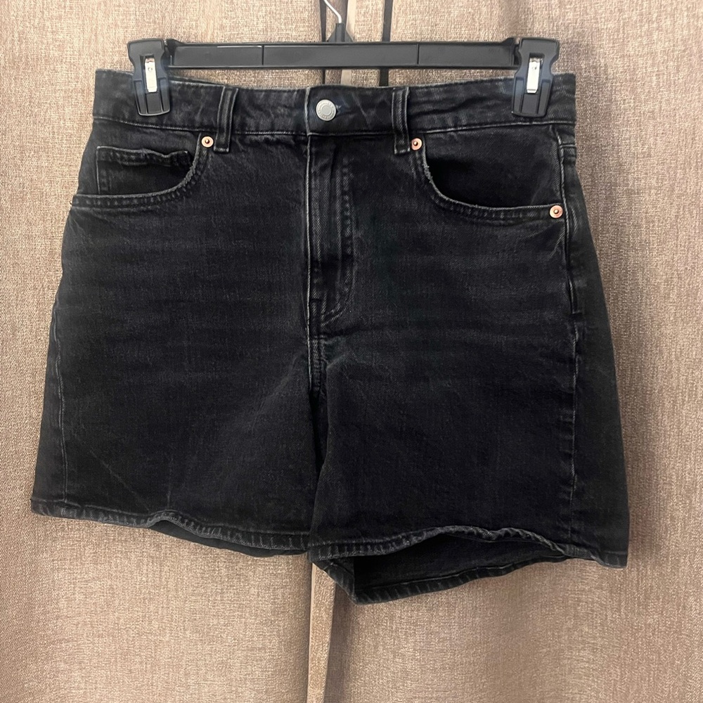 H&M Black Jean Shorts